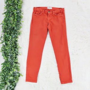 Current/Elliott Orange Denim Skinny Jeans 26